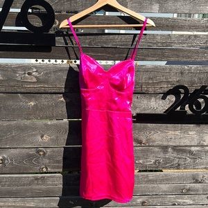 Hot pink Barbie dress